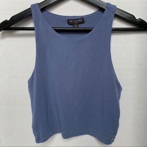 Blue Revamped Crop Top